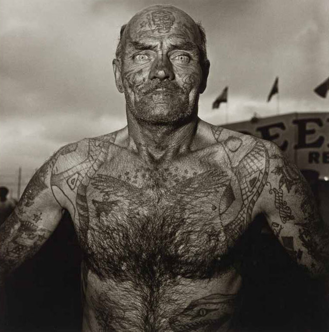 most tattooed man. Artist and Tattooed Man,”